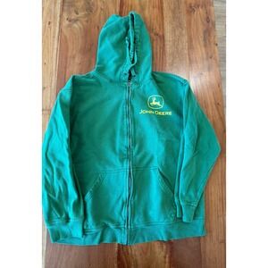 John Deere "Nothing Runs Like A Deere" Fullzip Hoodie Size L
